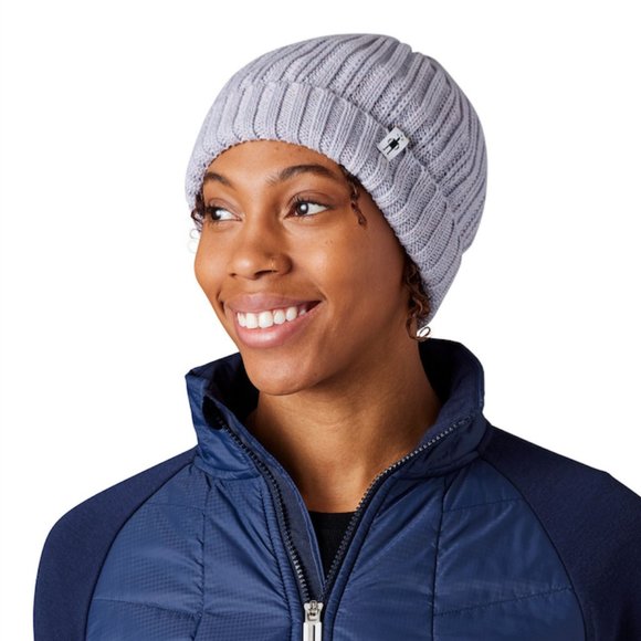 Smartwool Rib Hat - Purple Eclipse Heather - Picture 1 of 5